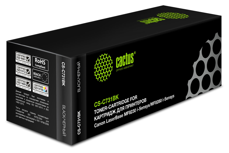 Cactus CS-C731BK 731 BK черный (1600стр.) для Canon LB i-Sensys MF8230/MF8280