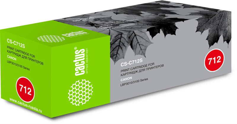 Cactus CS-C712S 712 черный (1500стр.) для Canon LBP-3010/3020
