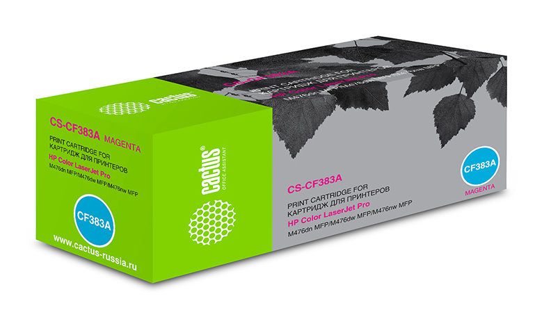 Cactus CS-CF383A CF383A пурпурный (2700стр.) для HP LJ Pro M476dn/M476nw/M476dw
