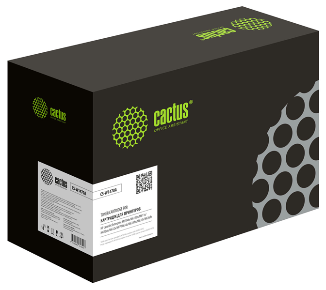 Cactus 147A CS-W1470A W1470A черный (10500стр.) для HP LaserJet M611dn/M612dn/M634dn/M634h