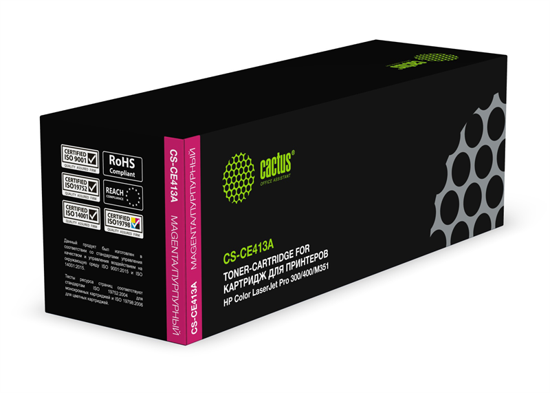 Cactus CS-CF413A CF413A пурпурный (2300стр.) для HP LJ M452DW/DN/NW M477FDW/M477FDN/M477FNW