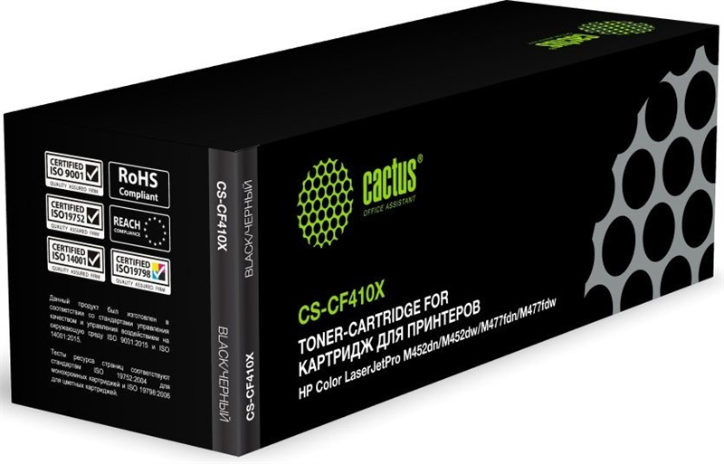 Cactus CS-CF410X CF410X черный (6500стр.) для HP HP CLJ Pro M452dn/M452dw/M477fdn/M477fdw