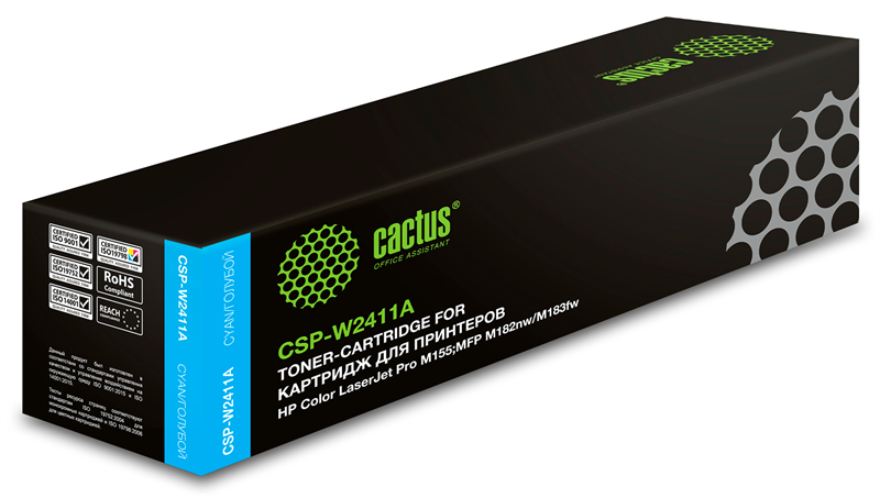 Cactus CSP-W2411A 216A голубой (850стр.) для HP Color LaserJet Pro M155;MFP M182nw/M183fw