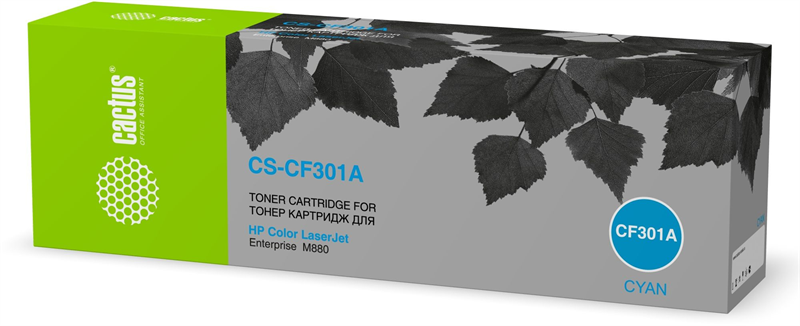 Cactus CS-CF301A CF301A голубой (32000стр.) для HP CLJ Ent M880/M880z/M880z+