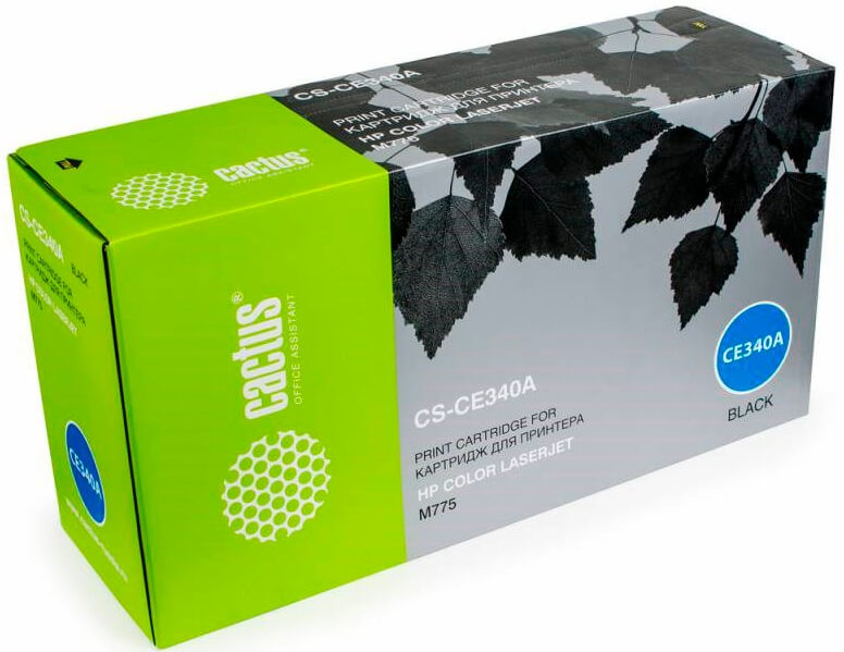 Cactus CS-CE340A CE340A черный (13500стр.) для HP CLJ M775