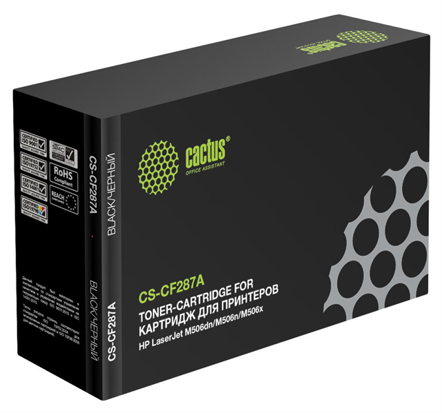 Cactus CS-CF287A CF287A черный (9000стр.) для HP LJ M506dn/M506n/M506x