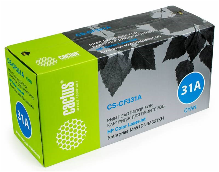 Cactus CS-CF331A CF331A голубой (15000стр.) для HP CLJ M651dn/M651n/M651xh