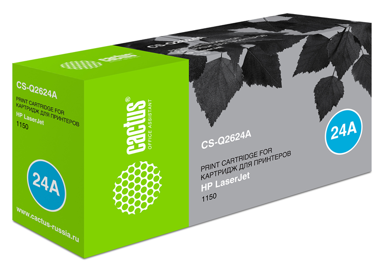 Cactus CS-Q2624A Q2624A черный (2500стр.) для HP LJ 1150