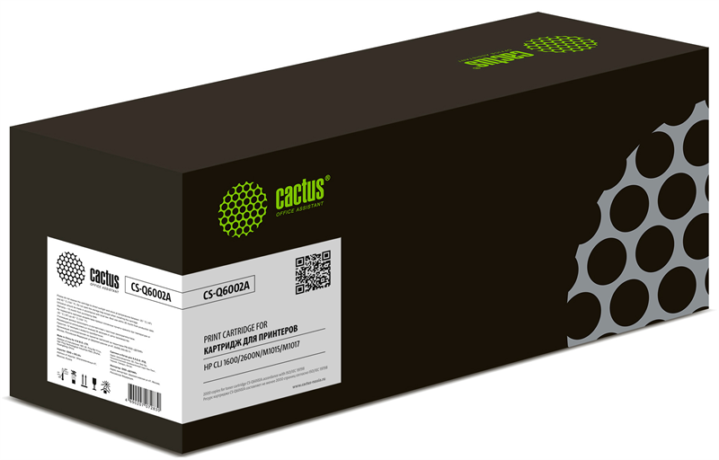 Cactus CS-Q6002A Q6002A желтый (2000стр.) для HP CLJ 1600/2600N/M1015/M1017
