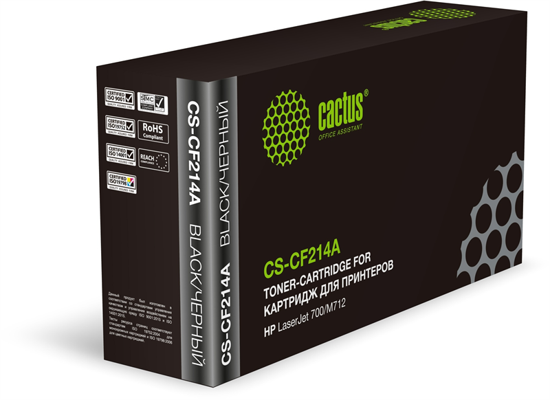 Cactus CS-CF214A CF214A черный (10000стр.) для HP LaserJet 700/M712