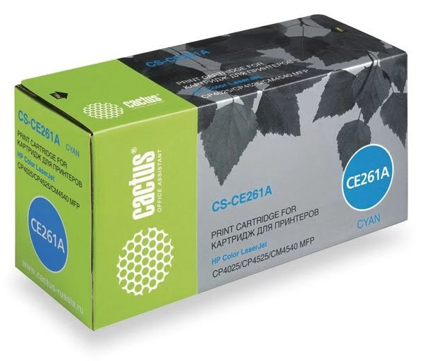 Cactus CS-CE261A CE261A голубой (11000стр.) для HP LJ CP4025/CP4525/CM4540