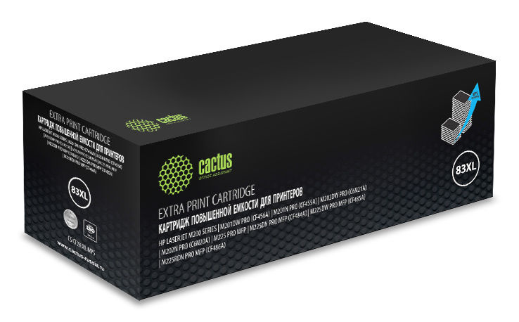 Cactus CS-CF283XL-MPS CF283X черный (3000стр.) для HP LJ Pro M225dn/M201/M202