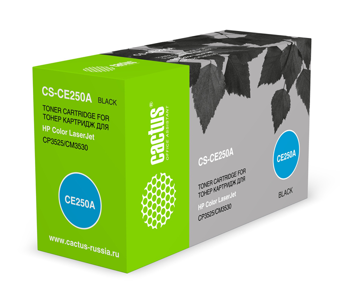 Cactus CS-CE250A CE250A черный (5000стр.) для HP CLJ CP3525/CM3533