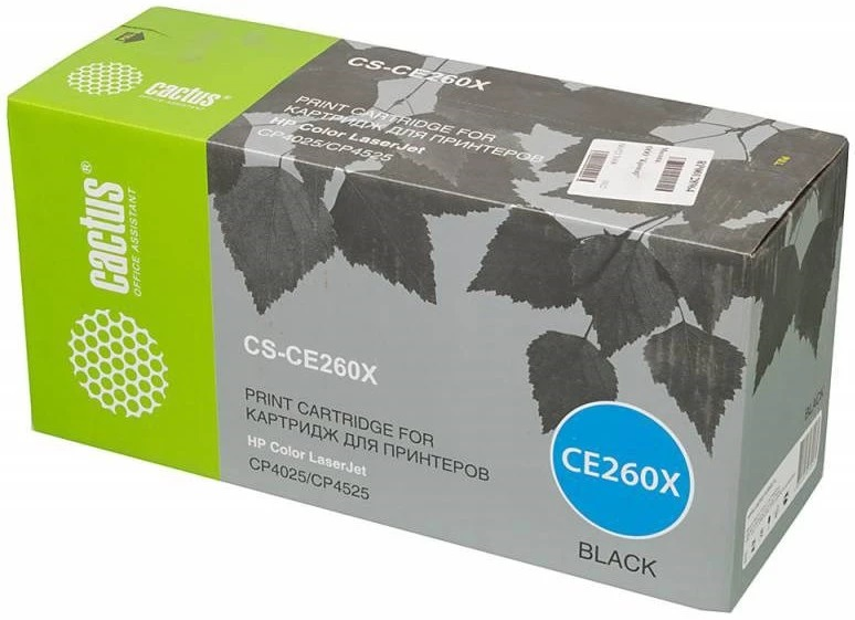Cactus CS-CE260X CE260X черный (17000стр.) для HP LJ CP4525