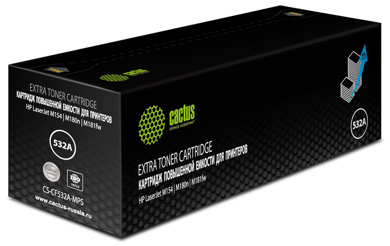 Cactus CS-CF532A-MPS CF532X желтый (2700стр.) для HP CLJ Pro M154a/M154nw/MFP M180n/M180nw/M181fw