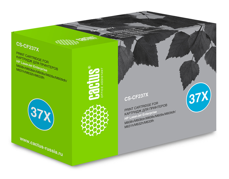 Cactus CS-CF237X CF237X черный (25000стр.) для HP LJ M608n/M608dn/M609x/M631h/M631z/M632h