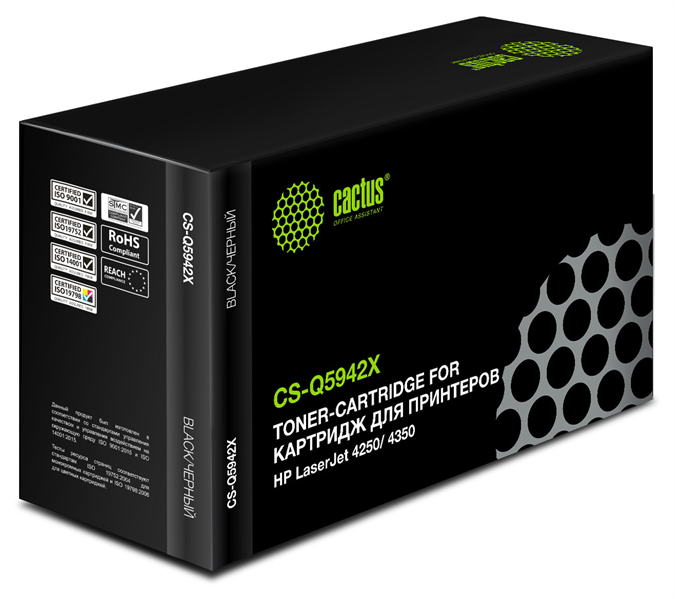 Cactus CS-Q5942X Q5942X черный (20000стр.) для HP LJ 4250/ 4350