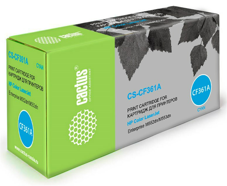 Cactus CS-CF361A CF361A голубой (5000стр.) для HP CLJ M552dn/M553dn/M553N/M553x
