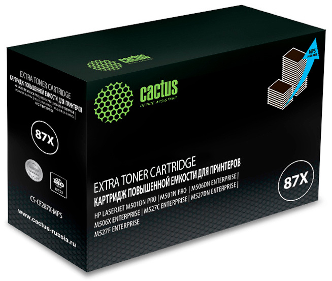 Cactus CS-CF287X-MPS CF287XX черный (24000стр.) для HP LJ M506dn/M506n/M506x
