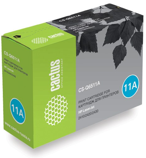 Cactus CS-Q6511A Q6511A черный (6000стр.) для HP LJ 2410/2420/2430