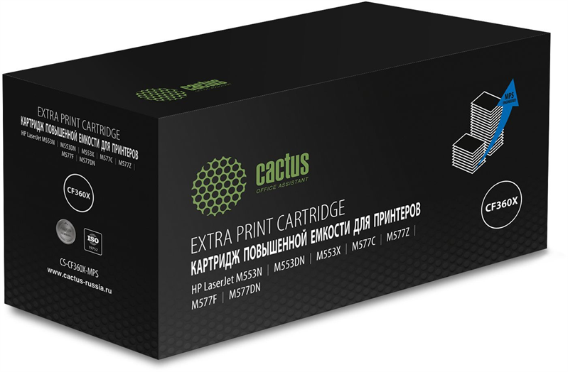 Cactus CS-CF360X-MPS CF360XX черный (19000стр.) для HP CLJ M552dn/M553dn/M553N/M553x