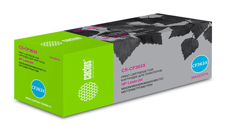 Cactus CS-CF363X CF363X пурпурный (9500стр.) для HP CLJ M552dn/M553dn
