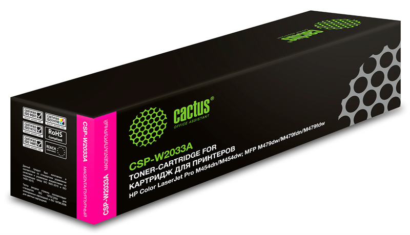 Cactus CSP-W2033A 415A пурпурный (2100стр.) для HP LJ M454/MFP M479