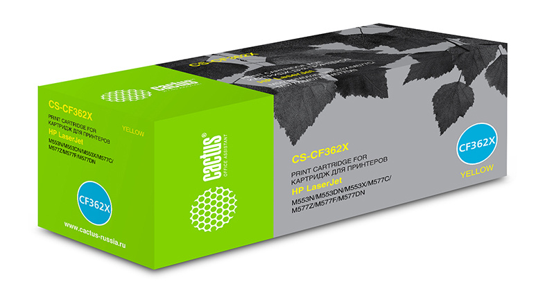 Cactus CS-CF362X CF362X желтый (9500стр.) для HP CLJ M552dn/M553dn