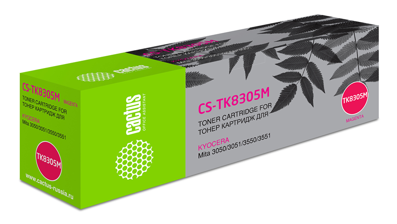 Cactus CS-TK8305M TK-8305M пурпурный (15000стр.) для Kyocera Mita 3050/3051/3550/3551