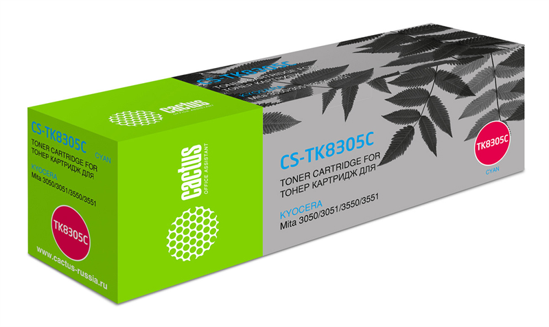 Cactus CS-TK8305C TK-8305C голубой (15000стр.) для Kyocera Mita 3050/3051/3550/3551