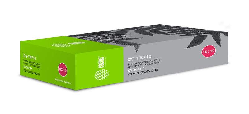 Cactus CS-TK710 TK-710 черный (40000стр.) для Kyocera Mita FS 9130/9130DN/ 9530