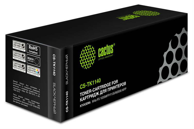 Cactus CS-TK1140 TK-1140 черный (7200стр.) для Kyocera FS-1035/1135/M2535dn