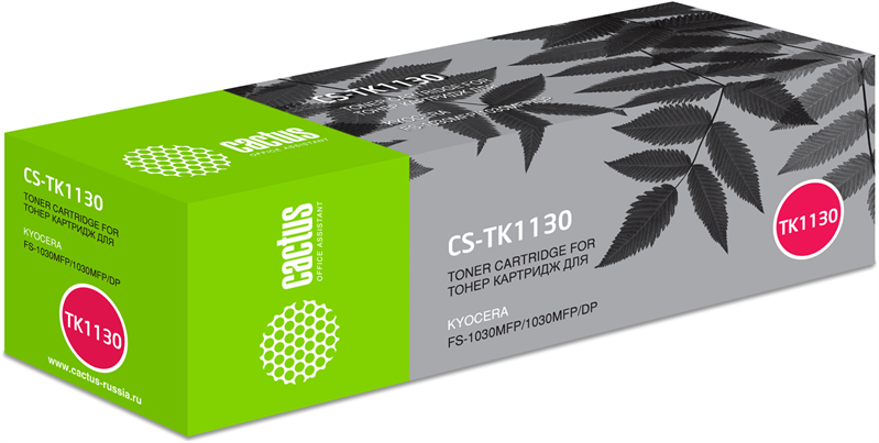 Cactus CS-TK1130 TK-1130 черный (3000стр.) для Kyocera FS-1030/1130