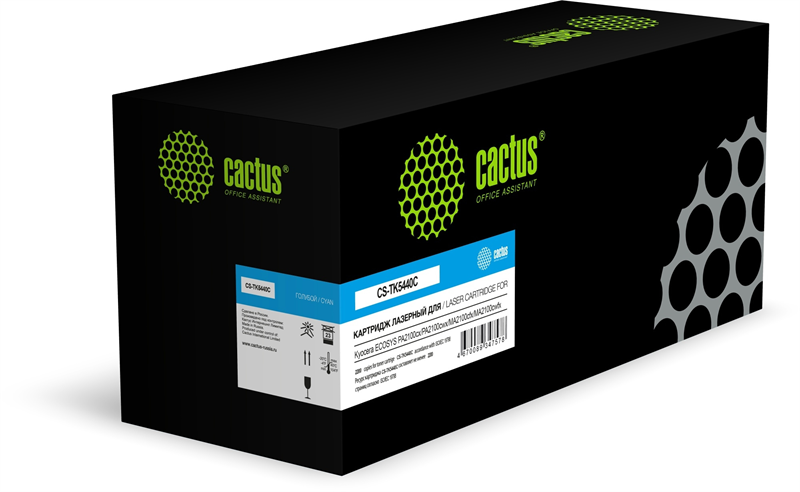 Cactus CS-TK5440C TK-5440C голубой (2200стр.) для Kyocera Ecosys PA2100cx/PA2100cwx/MA2100cfx/MA2100cwfx