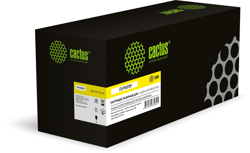Cactus CS-TK5370Y TK-5370Y желтый (5000стр.) для Kyocera ECOSYS PA3500cx/ECO MA3500cix/MA3500cifx