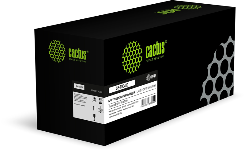 Cactus CS-TK3410 TK-3410 черный (15500стр.) для Kyocera Ecosys PA5000x