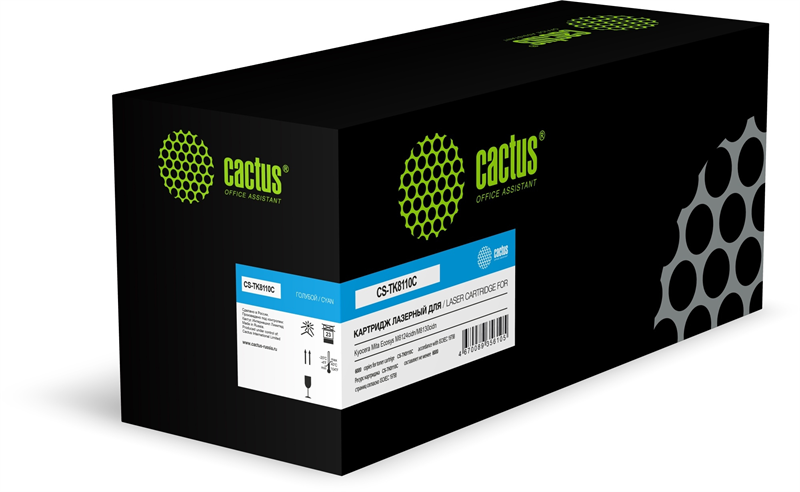 Cactus CS-TK8110C TK-8110C Asia-Pacific голубой (6000стр.) для Kyocera Mita Ecosys M8124cidn/M8130cidn