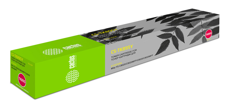 Cactus CS-TK895Y TK-895Y желтый (6000стр.) для Kyocera Mita FS C8020/C8020MFP/C8025/C8025MFP