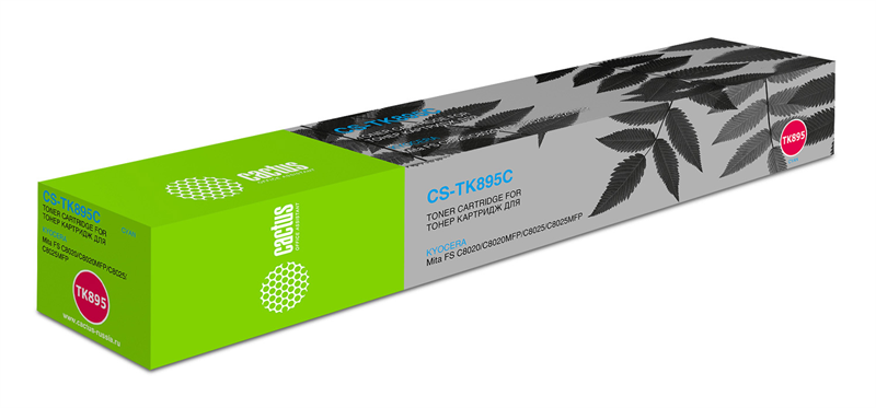 Cactus CS-TK895C TK-895C голубой (6000стр.) для Kyocera Mita FS C8020/C8020MFP/C8025/C8025MFP