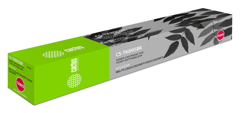 Cactus CS-TK895BK TK-895BK черный (12000стр.) для Kyocera Mita FS C8020/C8020MFP/C8025/C8025MFP/C8520/C8520MFP/C8525/C8525MFP