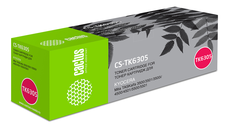 Cactus CS-TK6305 TK-6305 черный (35000стр.) для Kyocera Mita TASKalfa 3500/3501/4500/4501/5500/5501/3500i/3501i/4500i/4501i/5500i/5501i