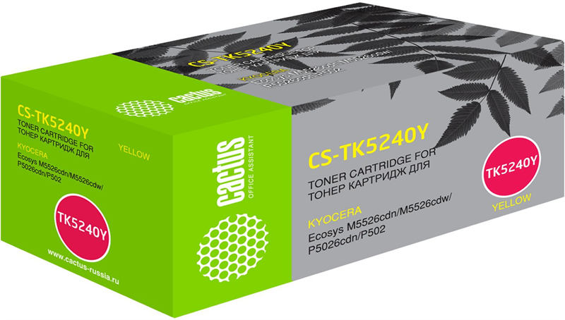Cactus CS-TK5240Y TK-5240Y желтый (3000стр.) для Kyocera Ecosys M5526cdn/M5526cdw/P5026cdn/P5026cdw