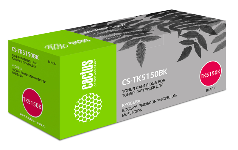 Cactus CS-TK5150BK TK-5150BK черный (12000стр.) для Kyocera Ecosys M6035cidn/P6035cdn