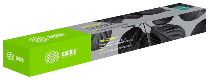 Cactus CS-C2503Y 841926 желтый (9500стр.) для Ricoh Aficio MP C2003SP/MP C2004ASP/MP C2011SP