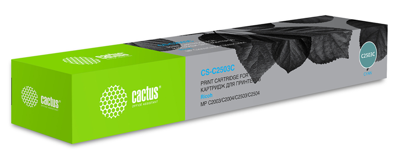 Cactus CS-C2503C 841928 голубой (9500стр.) для Ricoh Aficio MP C2003SP/C2004ASP/C2011SP