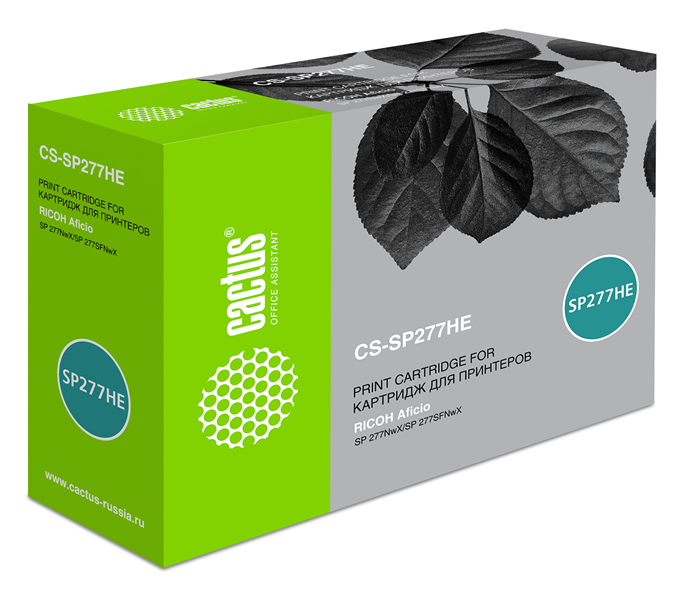 Cactus CS-SP277HE 408160 черный (2600стр.) для Ricoh Aficio SP 277NwX/SP 277SFNwX