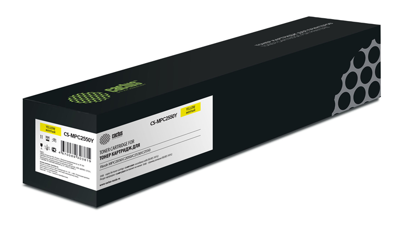 Cactus CS-MPC2550Y 841199 желтый (5500стр.) для Ricoh MPC2030/C2050/C2530/C2550