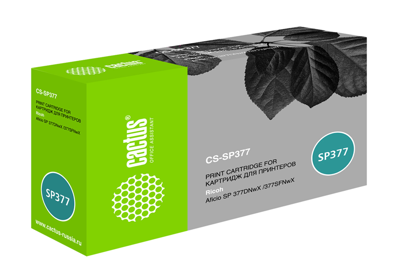 Cactus CS-SP377 408162 черный (6400стр.) для Ricoh Aficio SP 377DNwX/377SFNwX