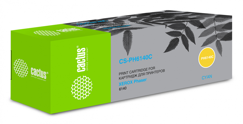 Cactus CS-PH6140C 106R01481 голубой (2000стр.) для Xerox Phaser 6140