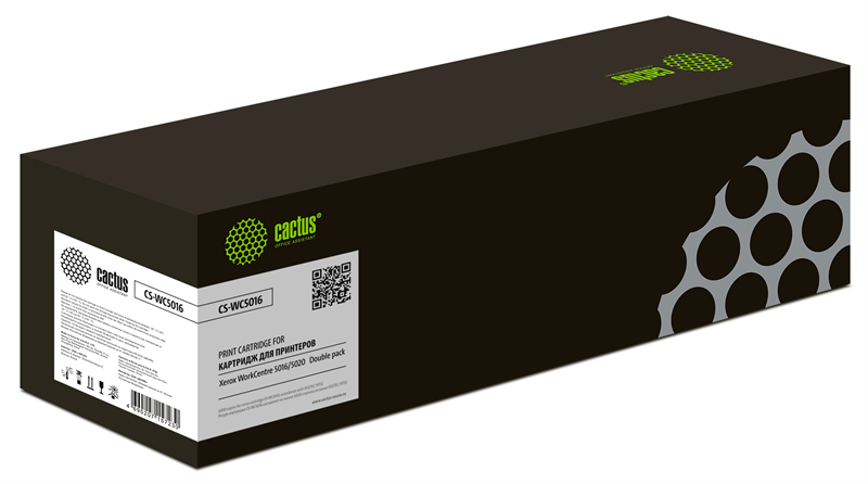 Cactus CS-WC5016 106R01277 черный набор двойная упак. (6300стр.) для Xerox WorkCentre 5016/5020